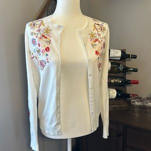 NEW Boden Somerset Embroidered Cardigan